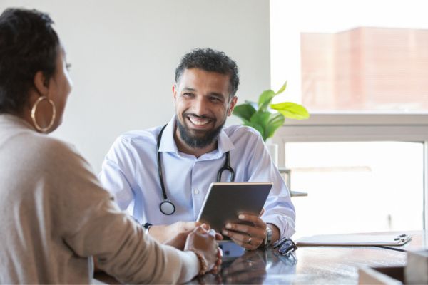 Doctor and patient at appointment